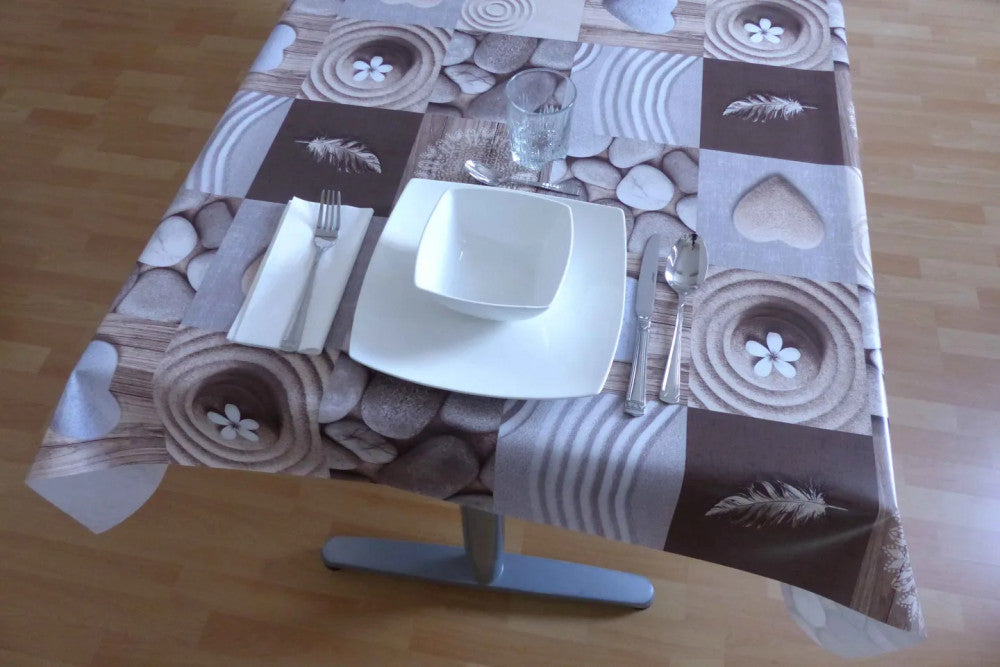 Viaszosvászon asztalterítő - Prémium minőség! - Homok barna