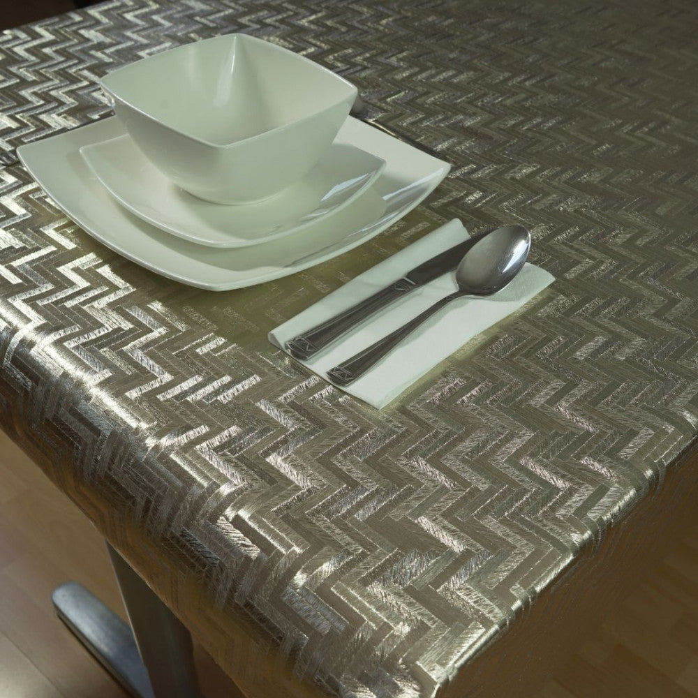 Gold-Oilcloth tablecloth - Premium quality - Gold color