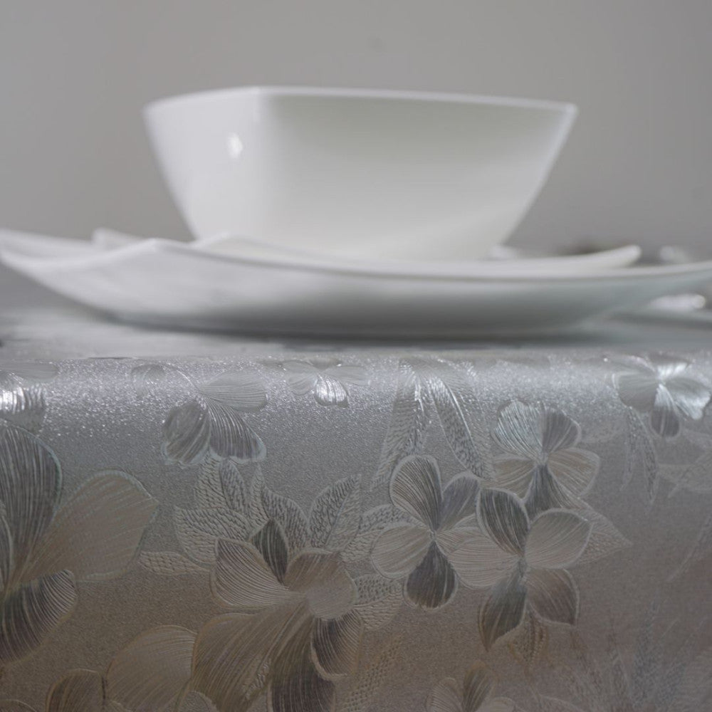 Gold-Oilcloth tablecloth - Premium quality! - Silver color