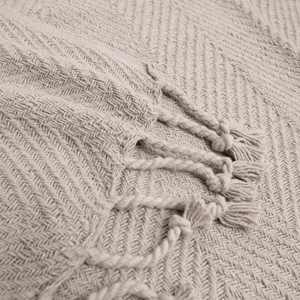 Beige polka dot bedspread