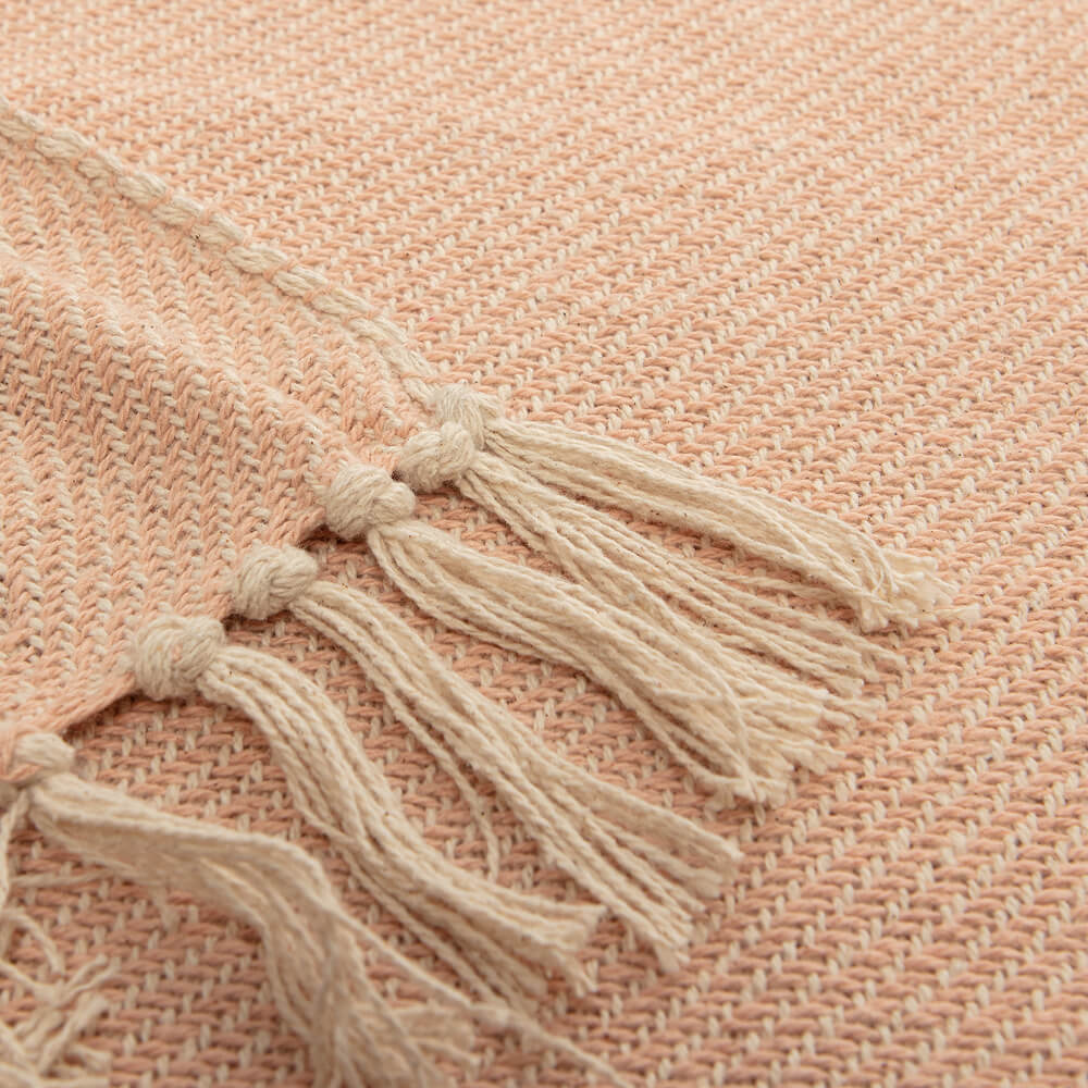 Beige polka dot bedspread