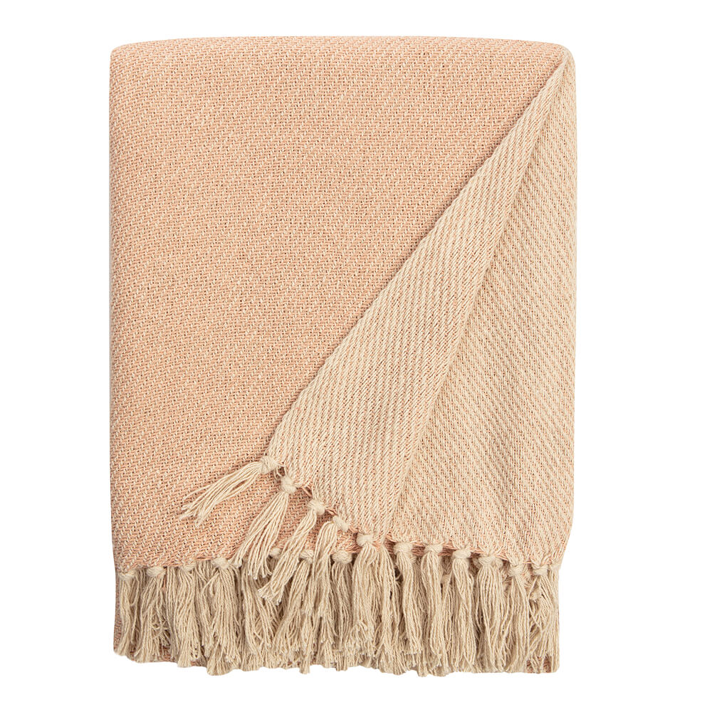 Beige polka dot bedspread