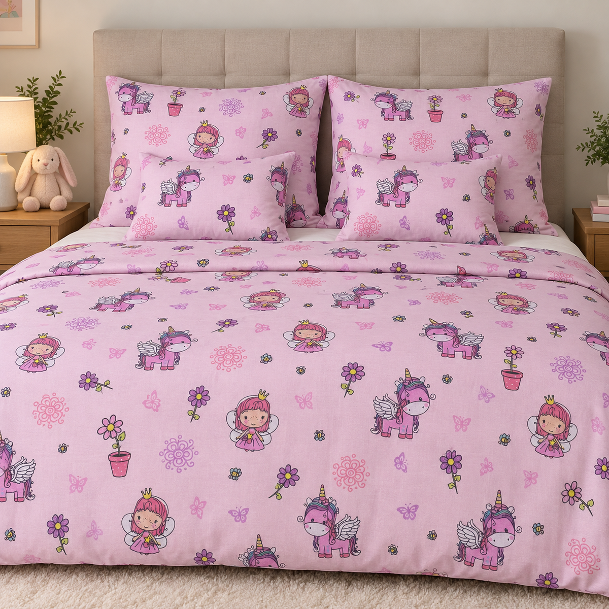 Unicorn Dream 2-piece Toddler Duvet Cover Set – a dreamy unicorn world