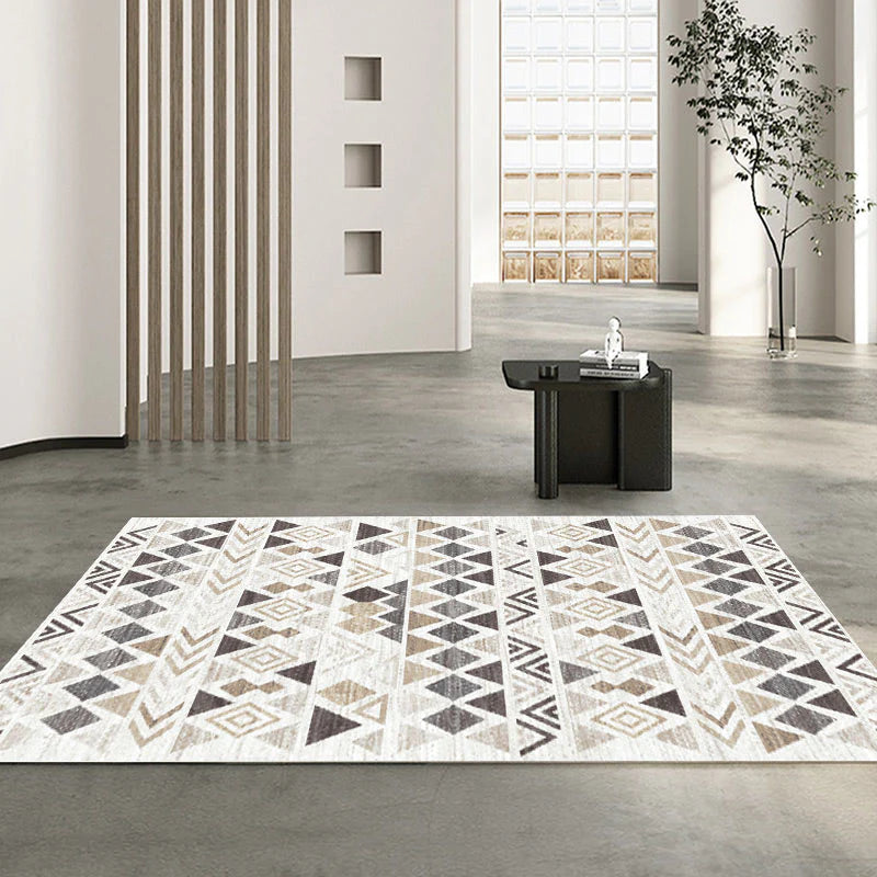 Braun-Beige gemusterter Läufer