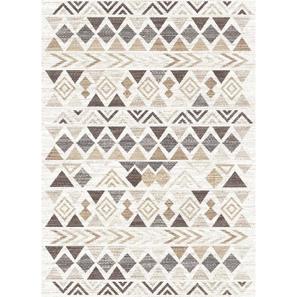 Braun-Beige gemusterter Läufer