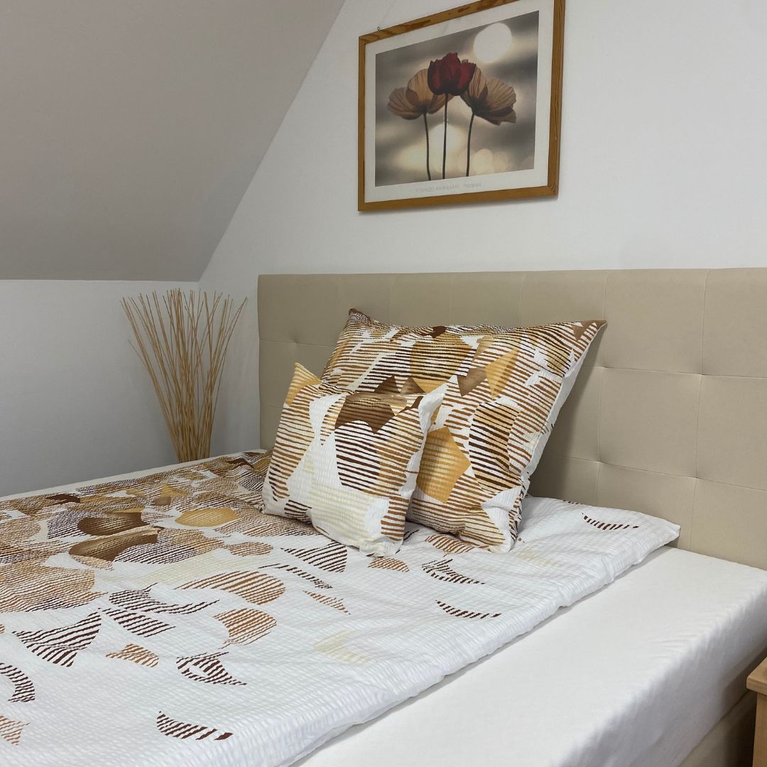 Krepp-Bettwäsche 3er-Set - Erdfarben