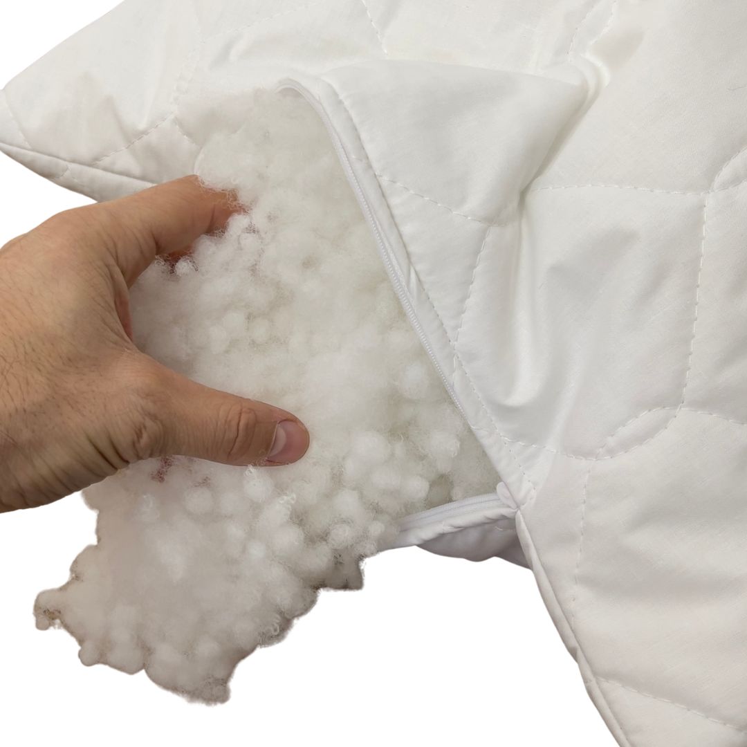 Family Extra - Antiallergén steppelt állítható keménységű párna - 95 °C fokon mosható - csomagos