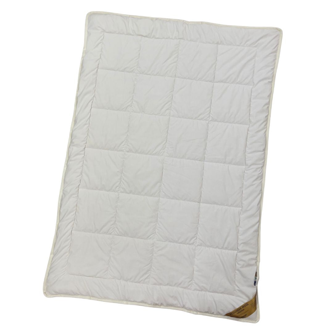 Weiß - Woll-4-Jahreszeiten-Bettdecke - 140x200 cm