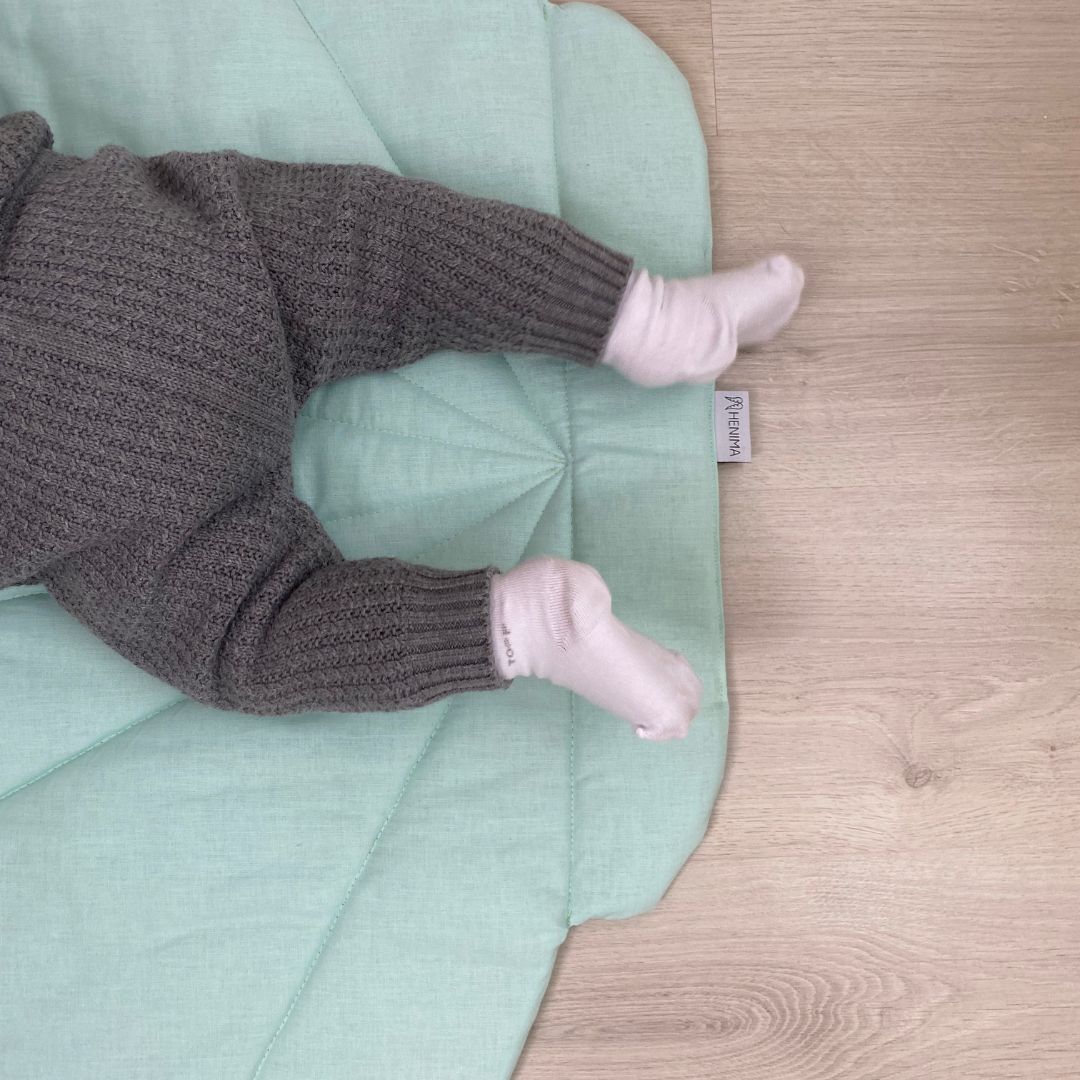 Muschel-Kinderspielmatte und -decke - Minze