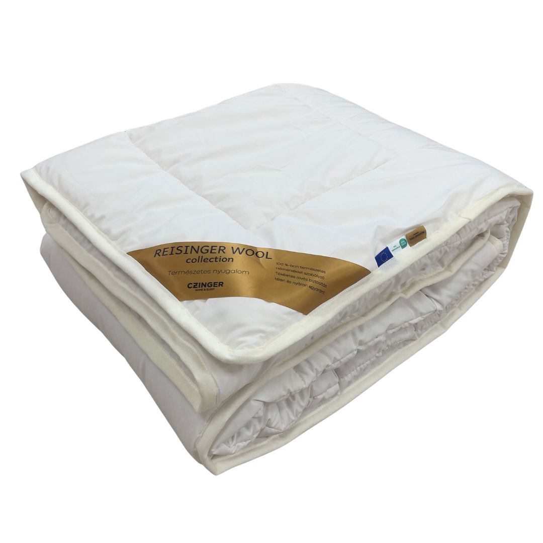 Weiß - Woll-4-Jahreszeiten-Bettdecke - 140x200 cm