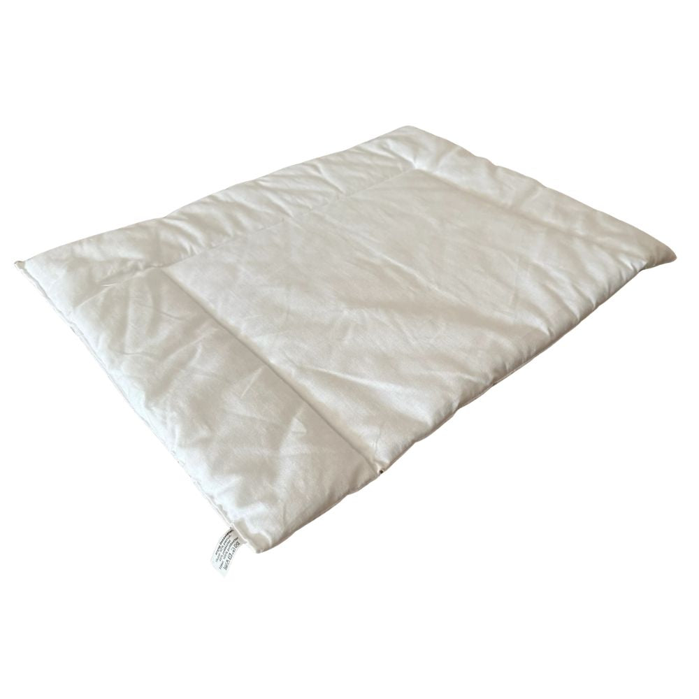Allergy "STOP" flat children's pillow - white quilted