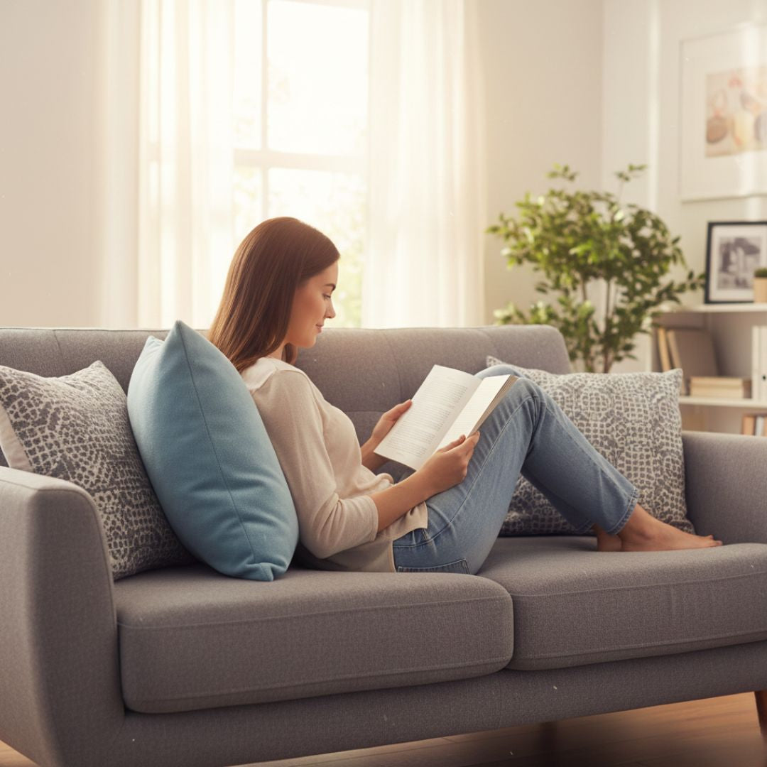 Decorative cushion (with insert) 45x45 cm (cream)