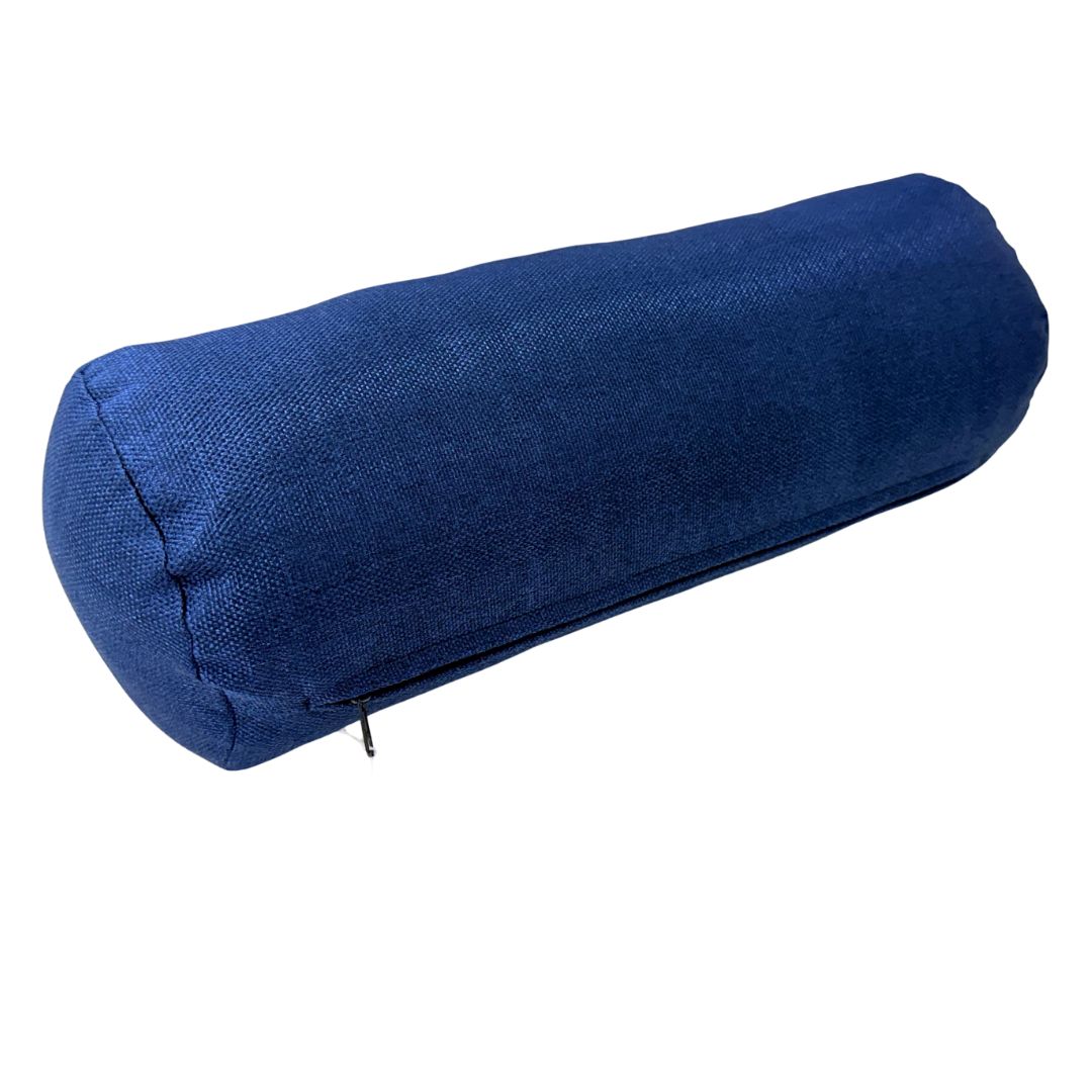 Dark blue decorative pillow - with insert - 30x60 cm