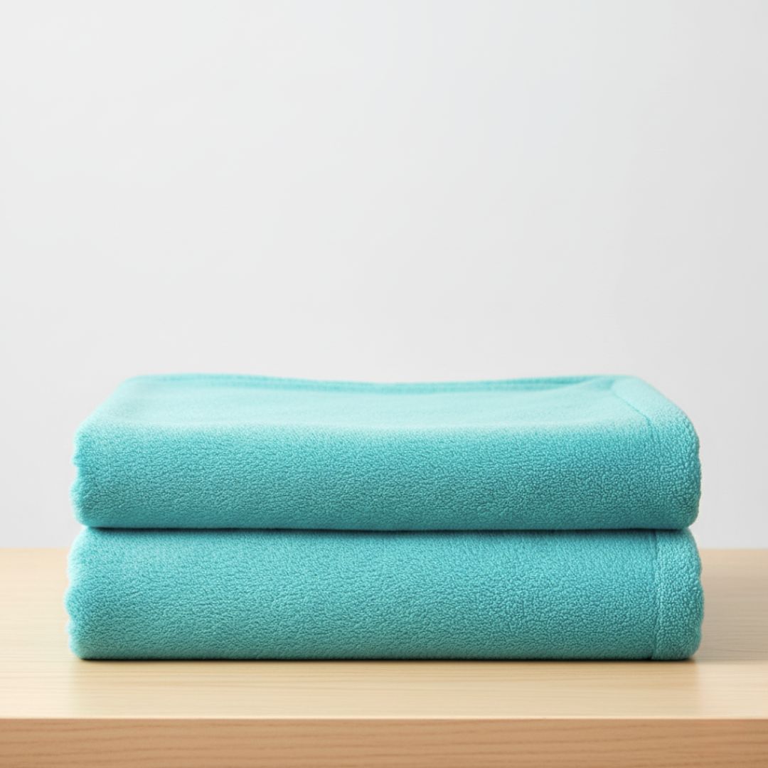 Beige polka dot bedspread