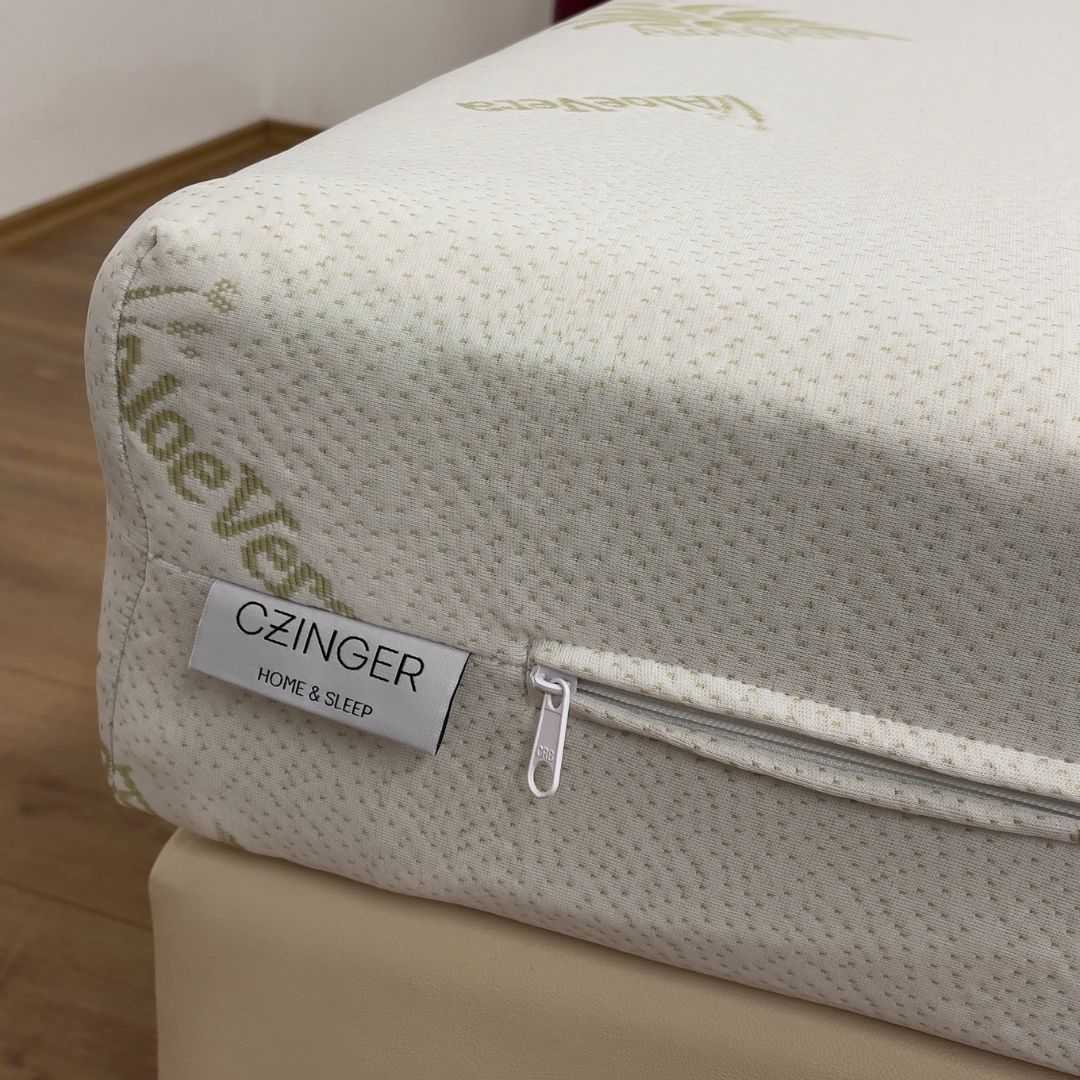 Matratzenbezug mit Reißverschluss, abnehmbar – Aloe Vera behandelt – 180 gr/m2