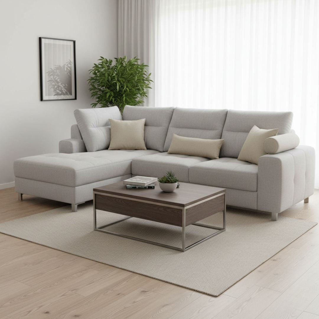 Decorative cushion (with insert) 45x45 cm (cream)