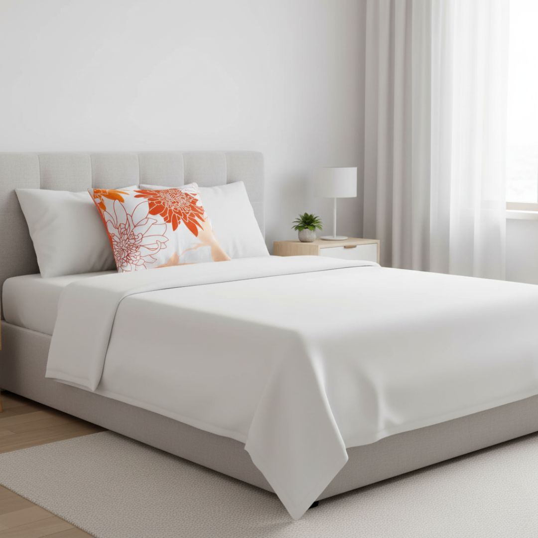 Mauve satin pillowcase - TC 250