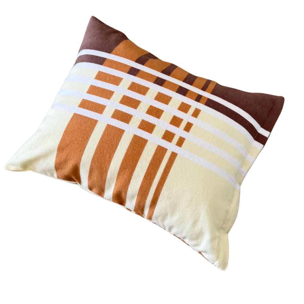 Flannel pillowcase - Grey/white