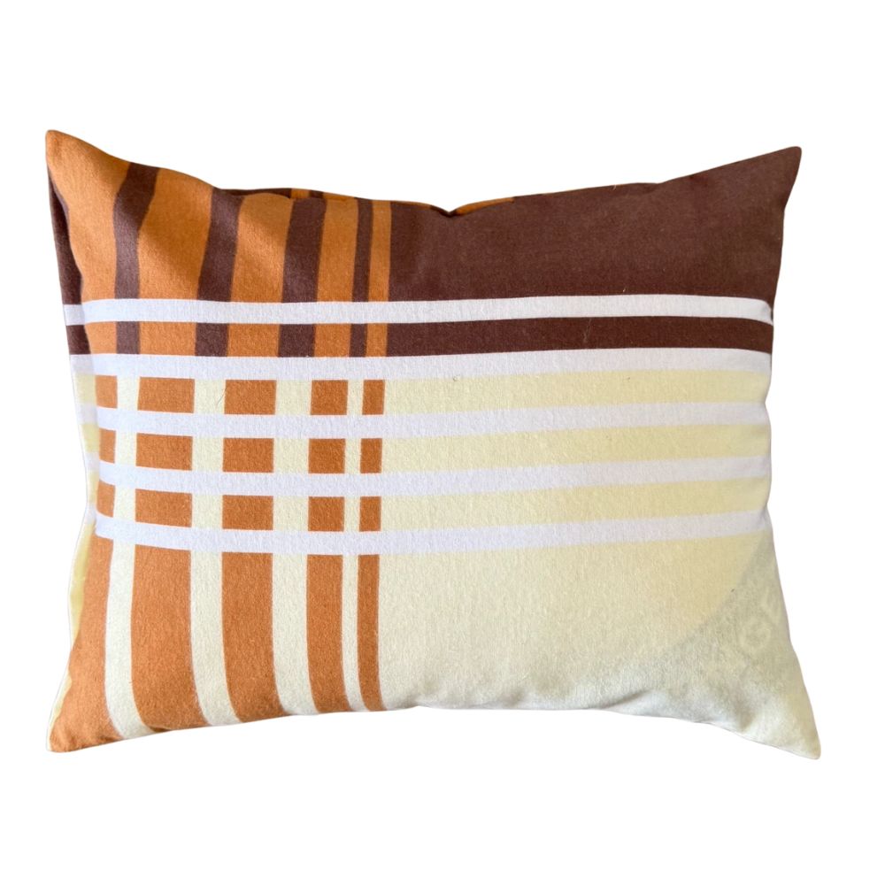 Flannel pillowcase - Grey/white