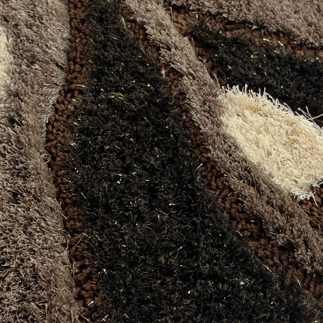 Braun-Beige gemusterter Läufer