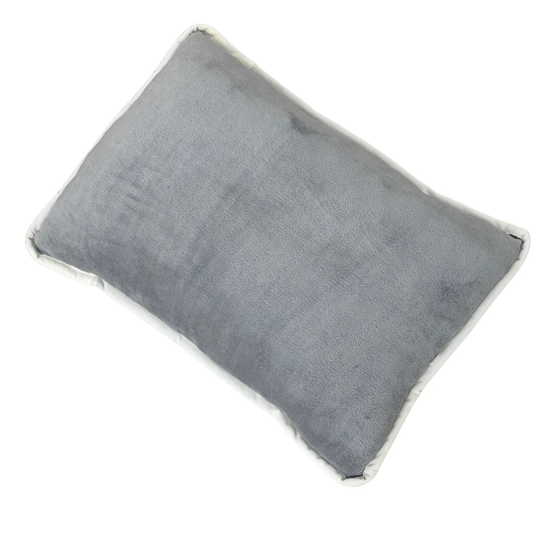 Soft - extra warme, weiche doppelseitige Winterdecke - grau/natur - 135x195 cm