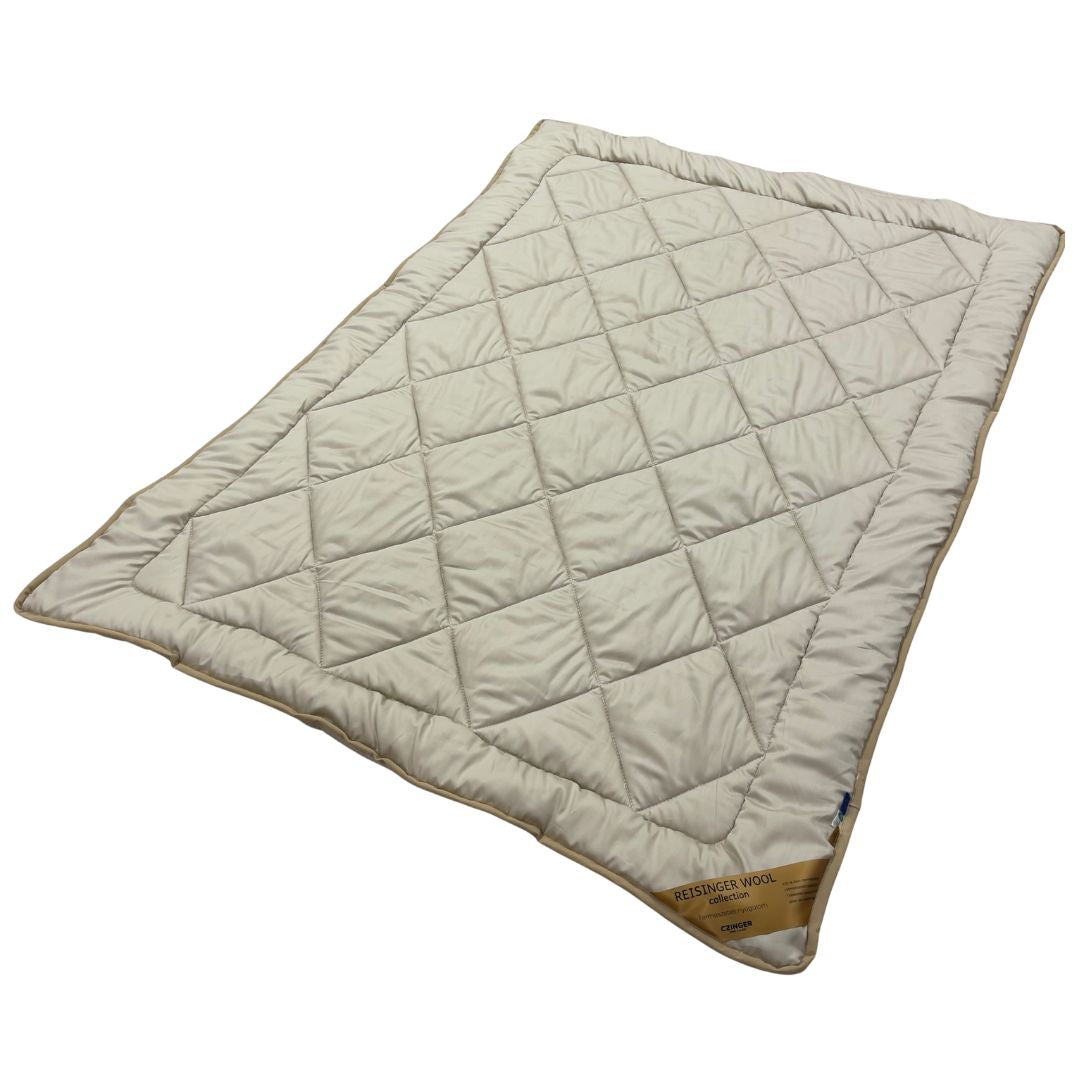 Weiß - Woll-4-Jahreszeiten-Bettdecke - 140x200 cm