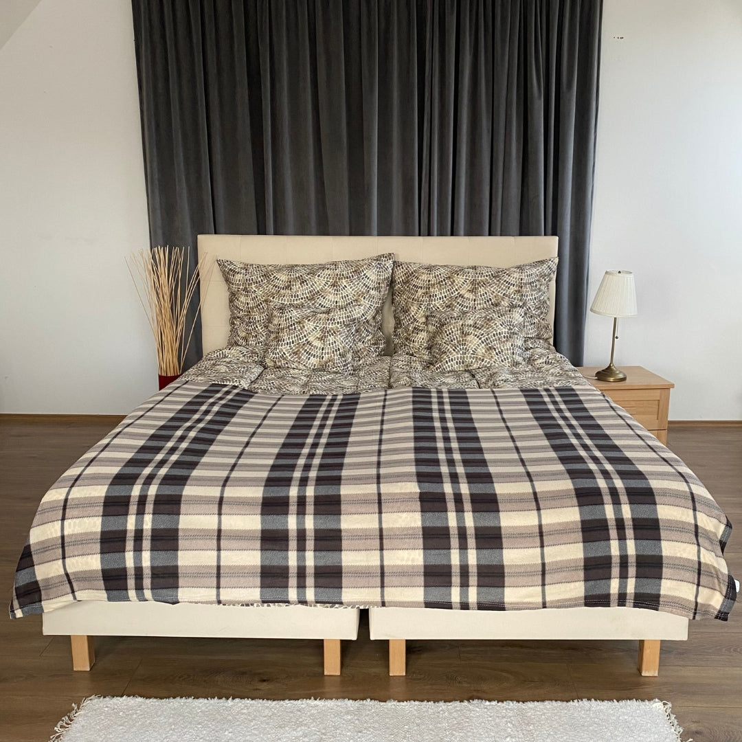 Braun/grau kariertes Plaid
