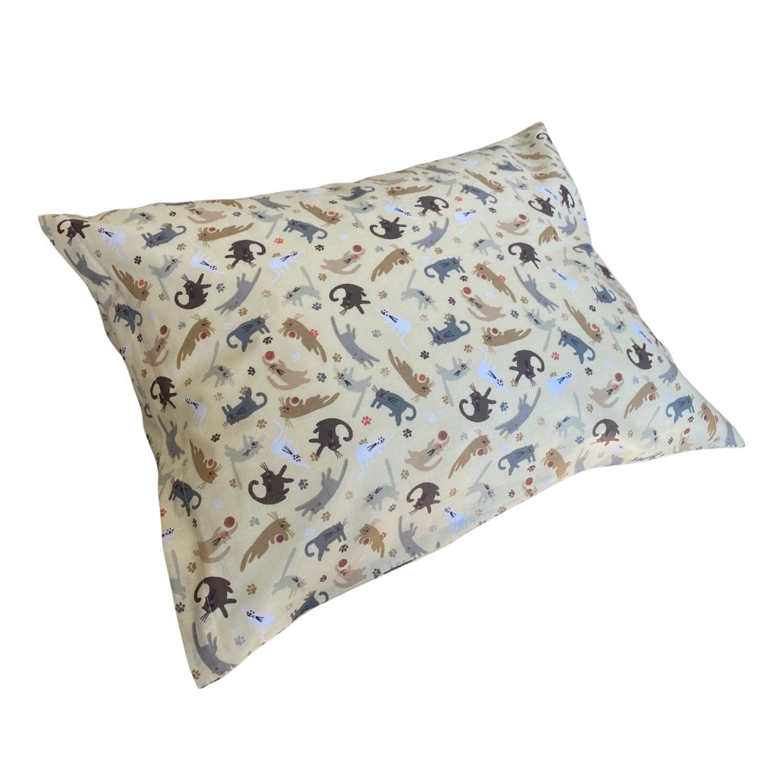 Baumwollkissenbezug - Springende Katzen