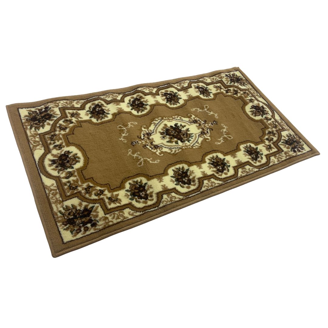 Braun-Beige gemusterter Läufer