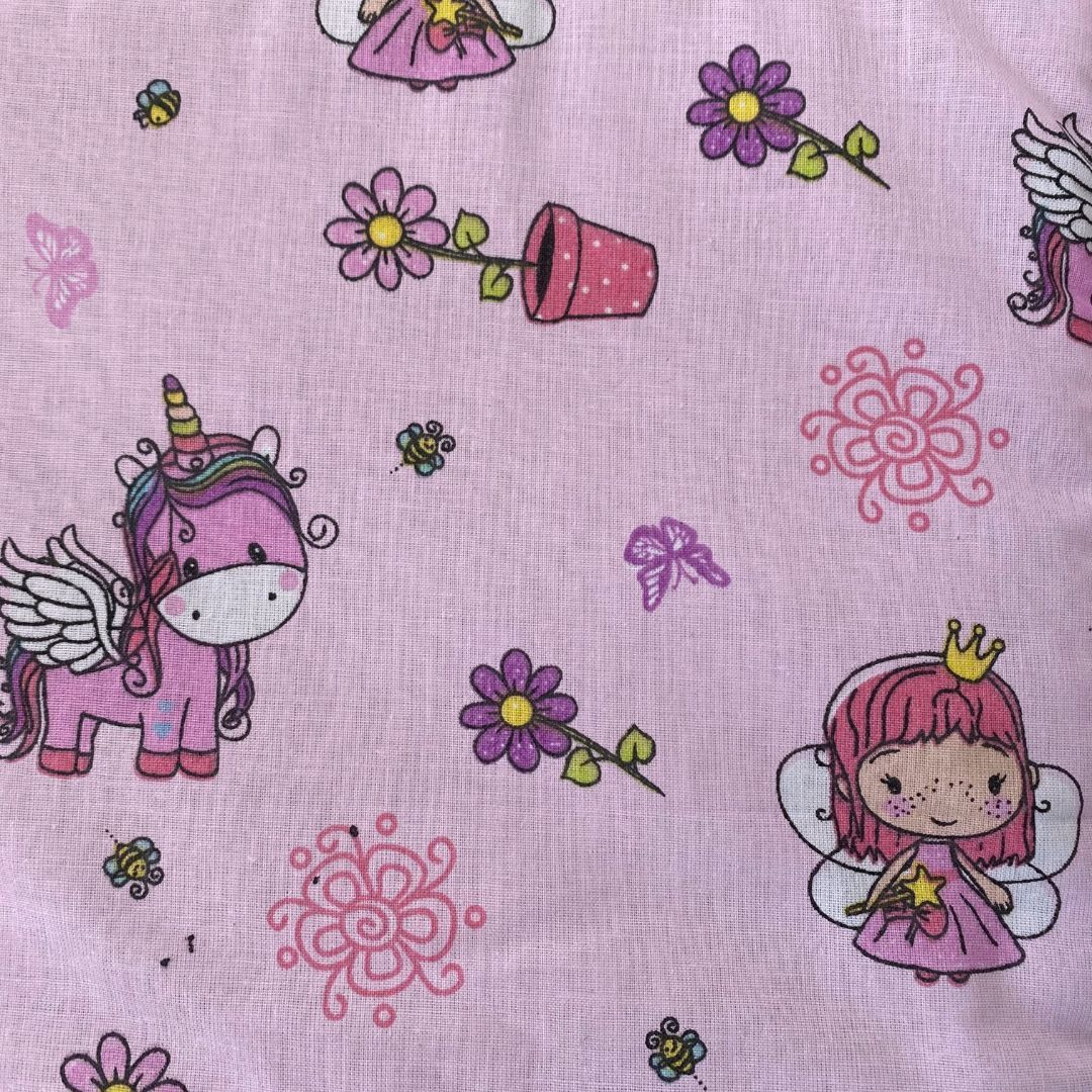 Unicorn quilted flat children's pillow