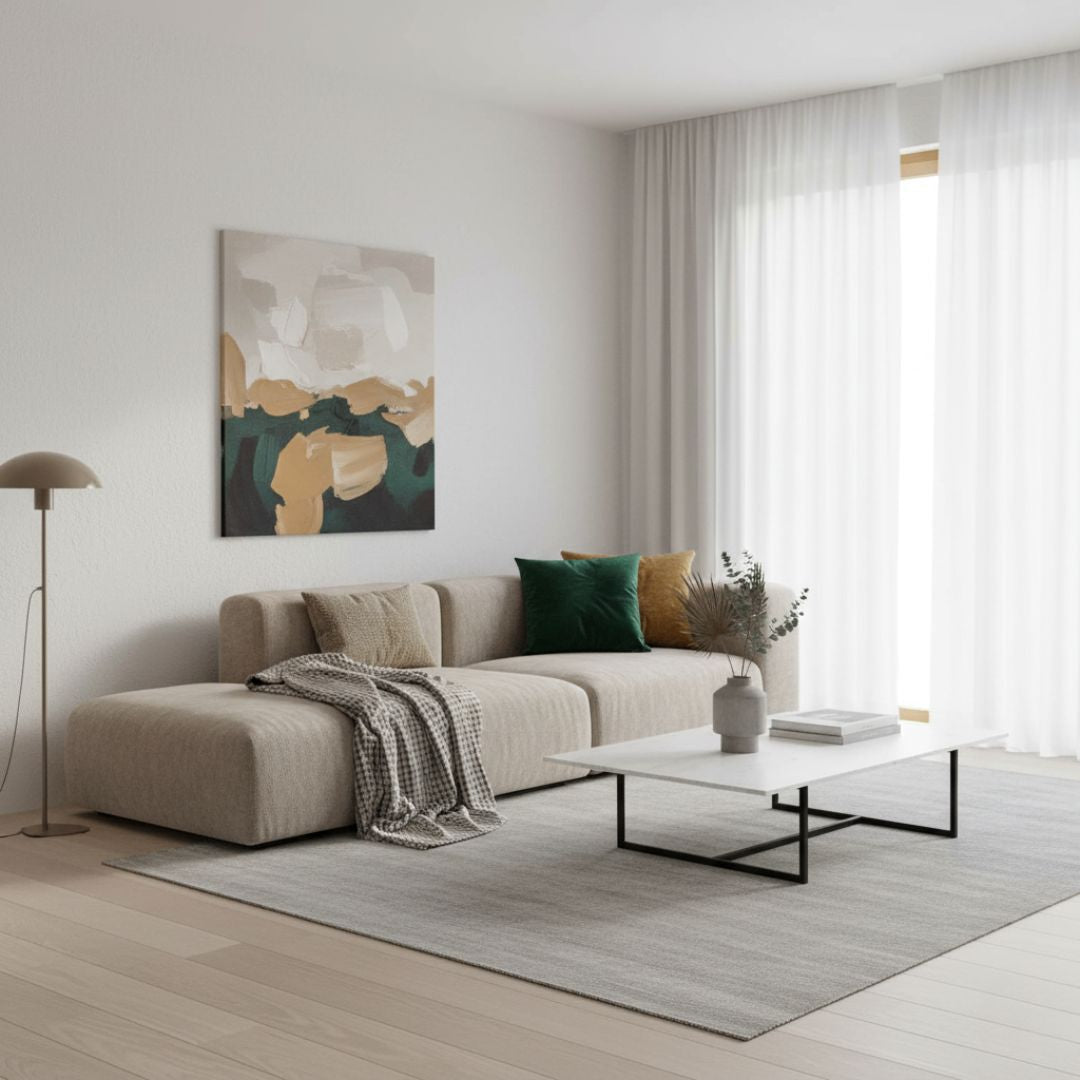 Moosgrünes Dekokissen aus Samt – mit Einlage – 45 x 45 cm