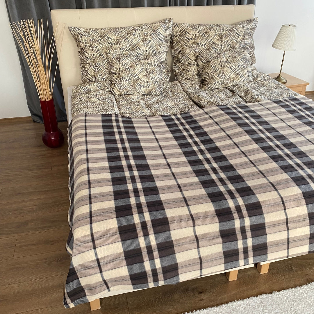 Braun/grau kariertes Plaid