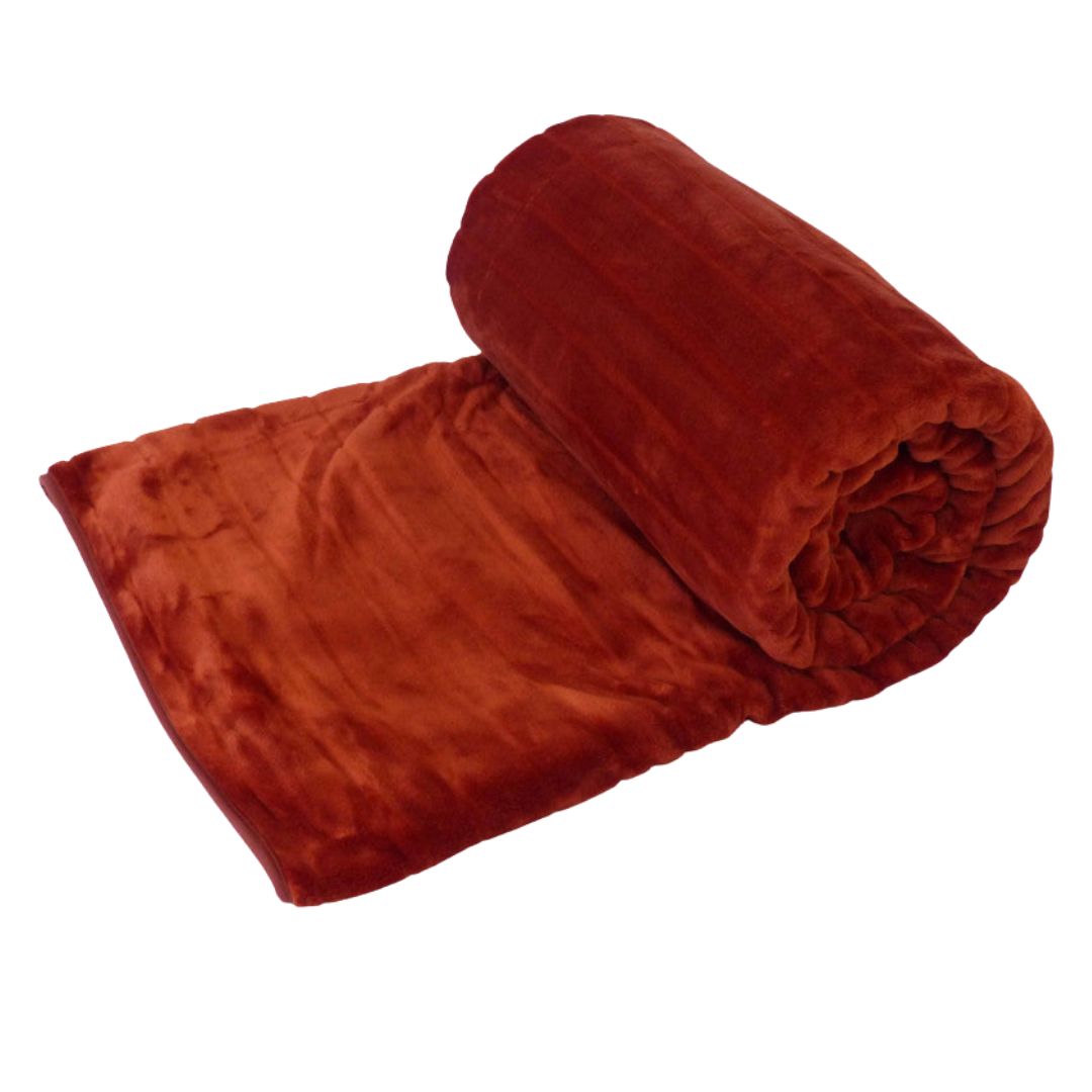 Blanket - Merino Burgundy - 220x240 cm