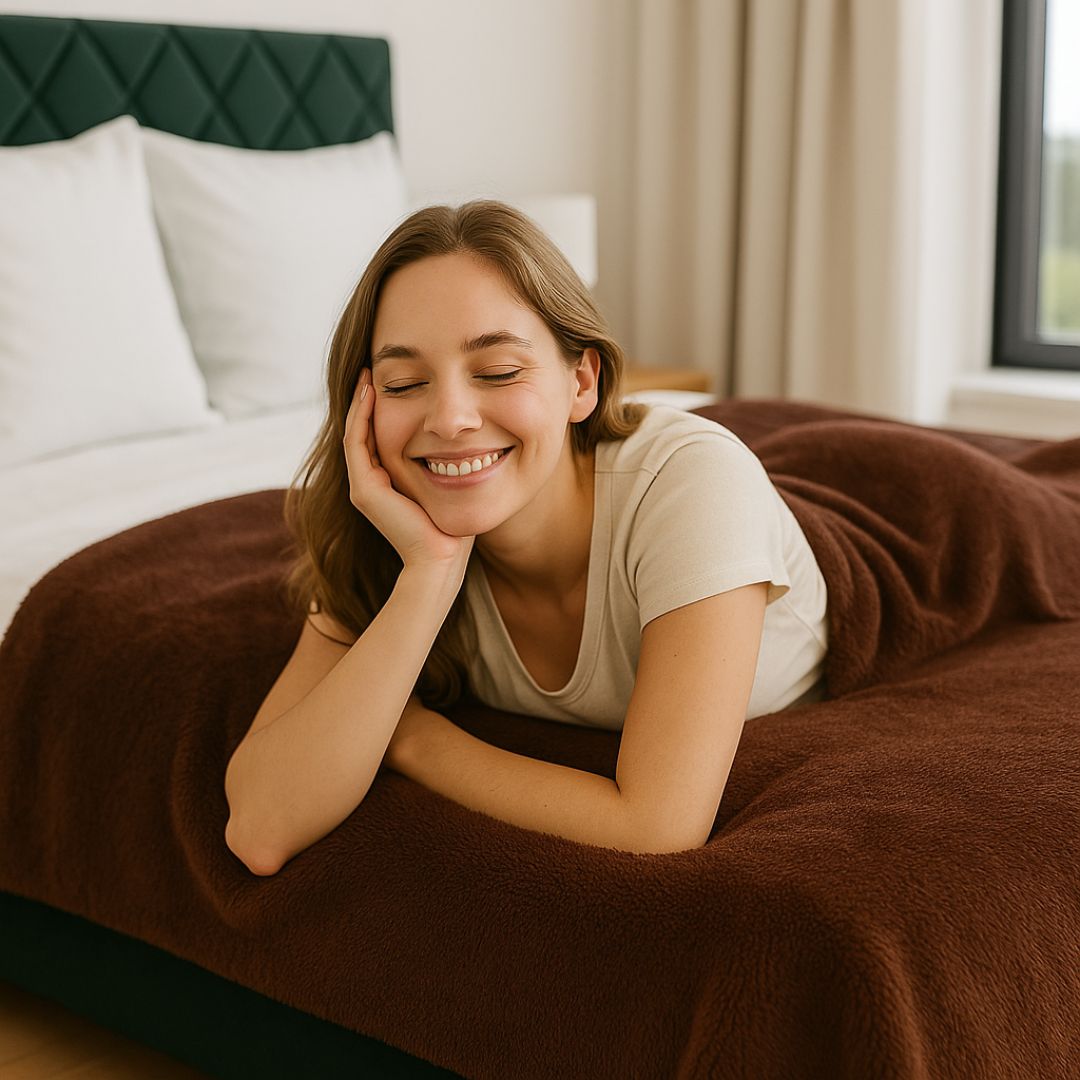 Csokoládé puha pléd