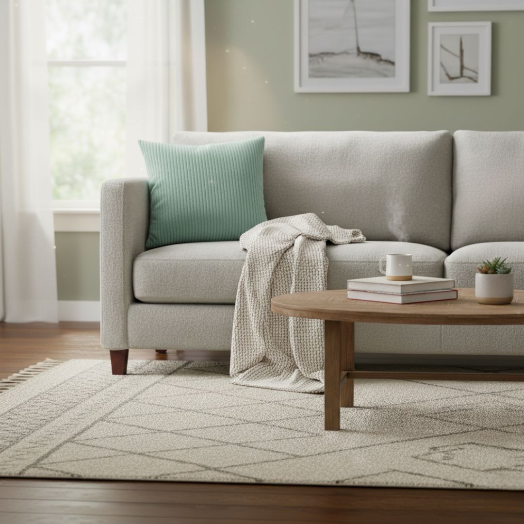 Kordbársony mentazöld díszpárna - 50x50 cm