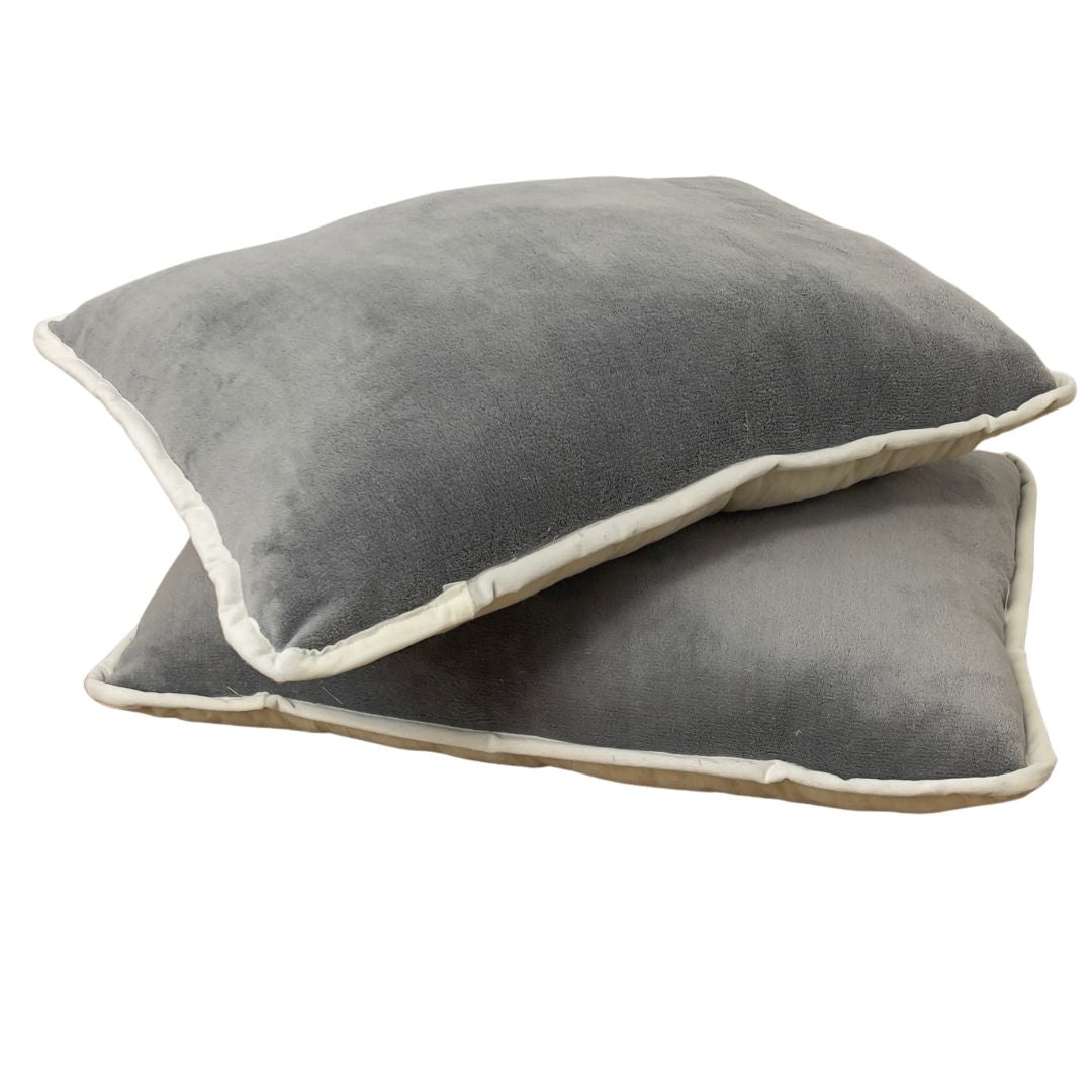 Soft - extra warme, weiche doppelseitige Winterdecke - grau/natur - 135x195 cm
