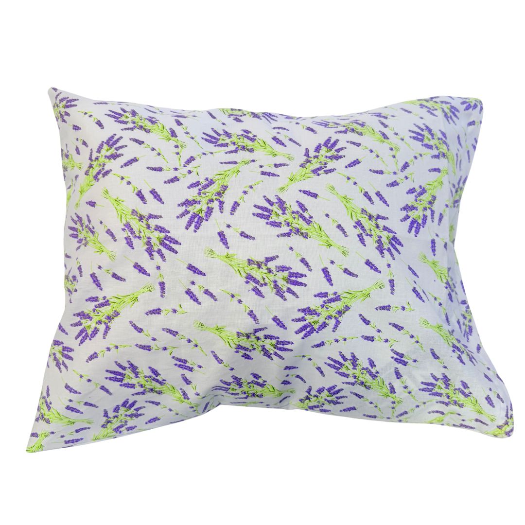 Cotton pillowcase - Lavender pattern