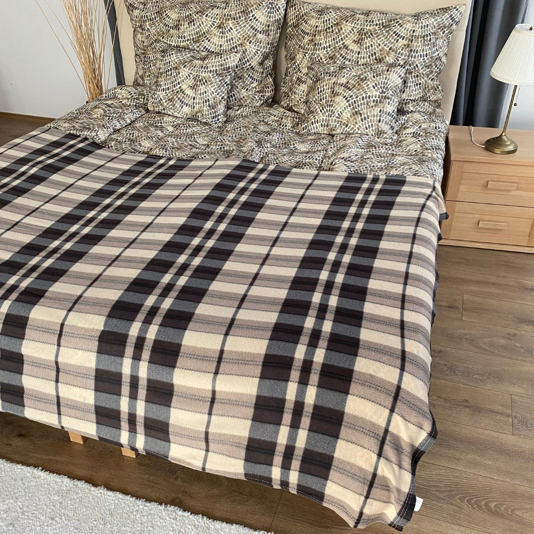 Braun/grau kariertes Plaid