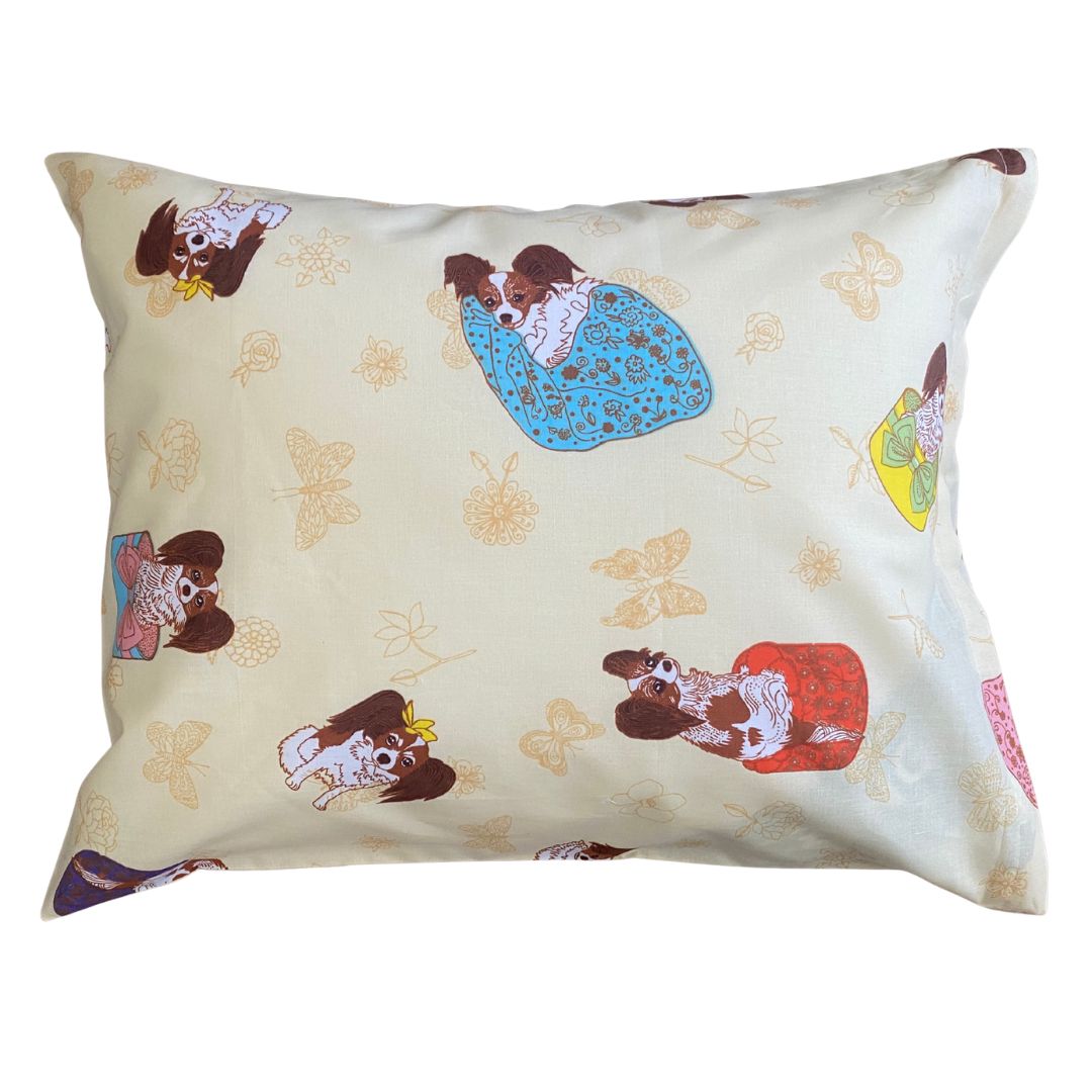 Cotton pillowcase - Lying dog