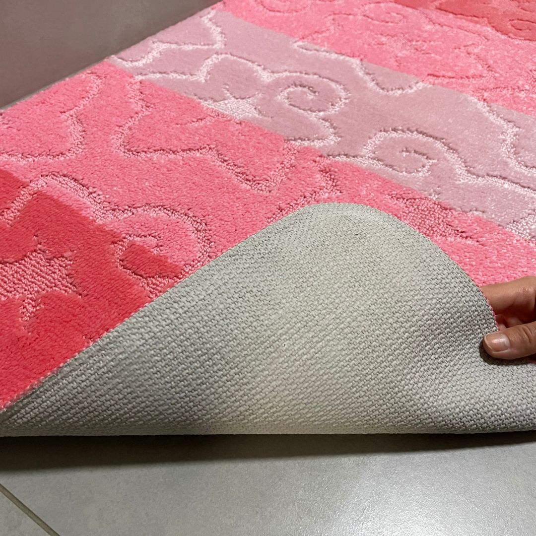 Hellgraues Badezimmerteppich-Set - 2-teilig - 50x80, 40x50 cm