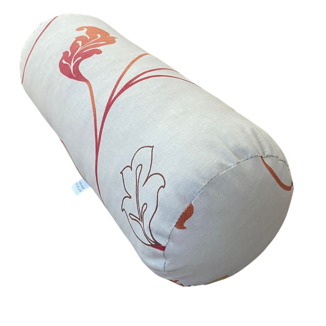 Beige branched - cylinder pillow