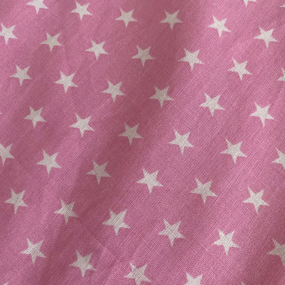 Kissenbezug aus Baumwolle - Rosa Sterne