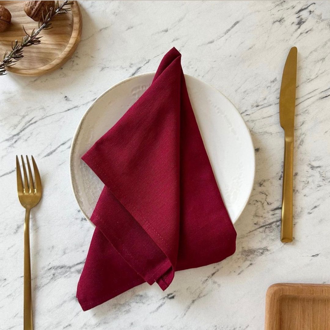Textile napkin - cream - Premium quality!
