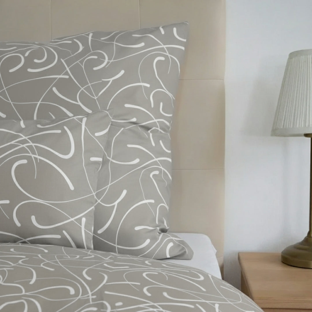 Baumwollbettwäscheset - Blaue Kreise