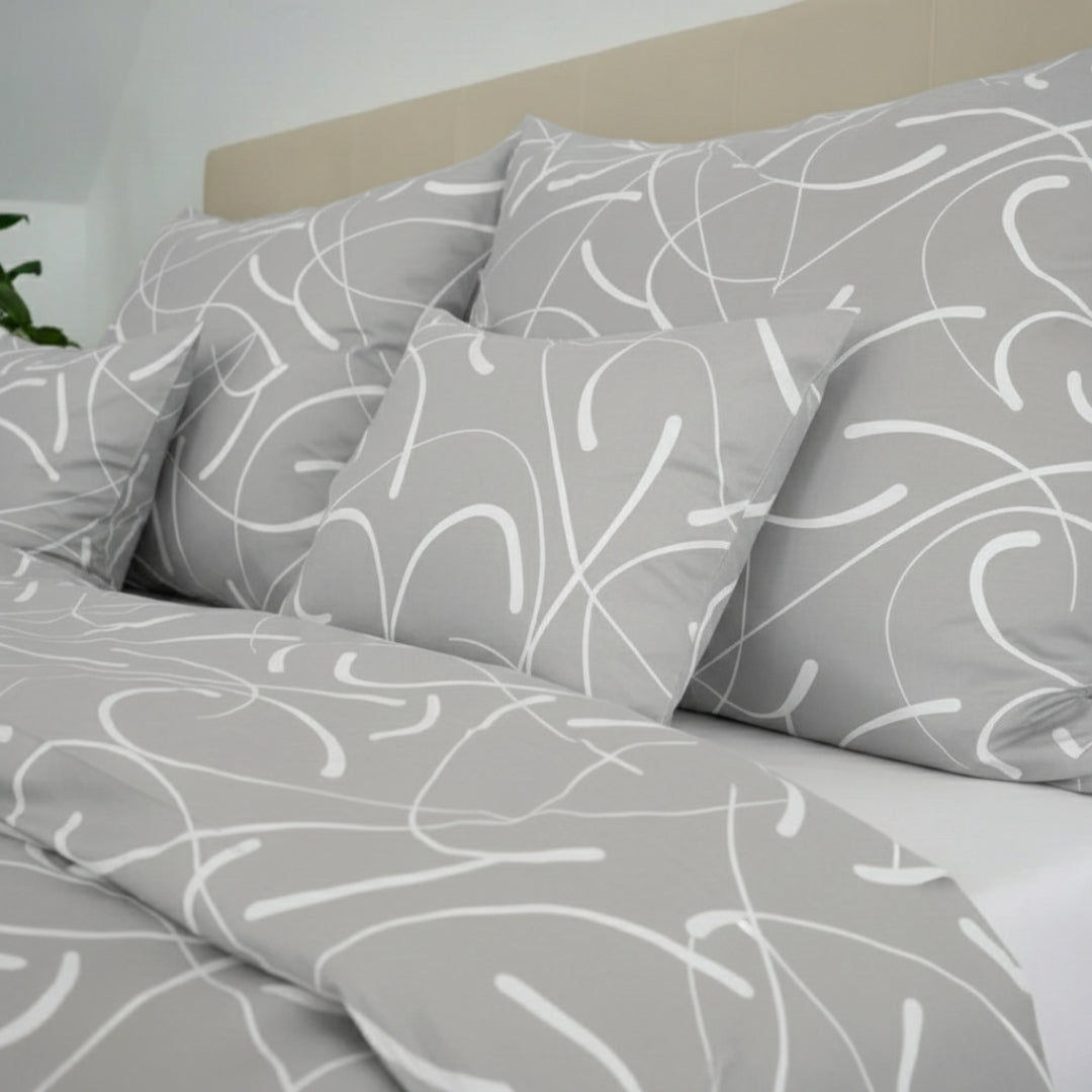 Baumwollbettwäscheset - Blaue Kreise