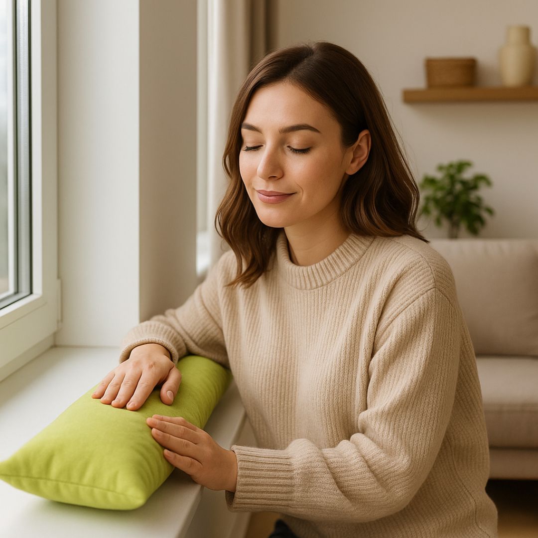 Verdunkelnder Zugluftstopper - Kiwigrün