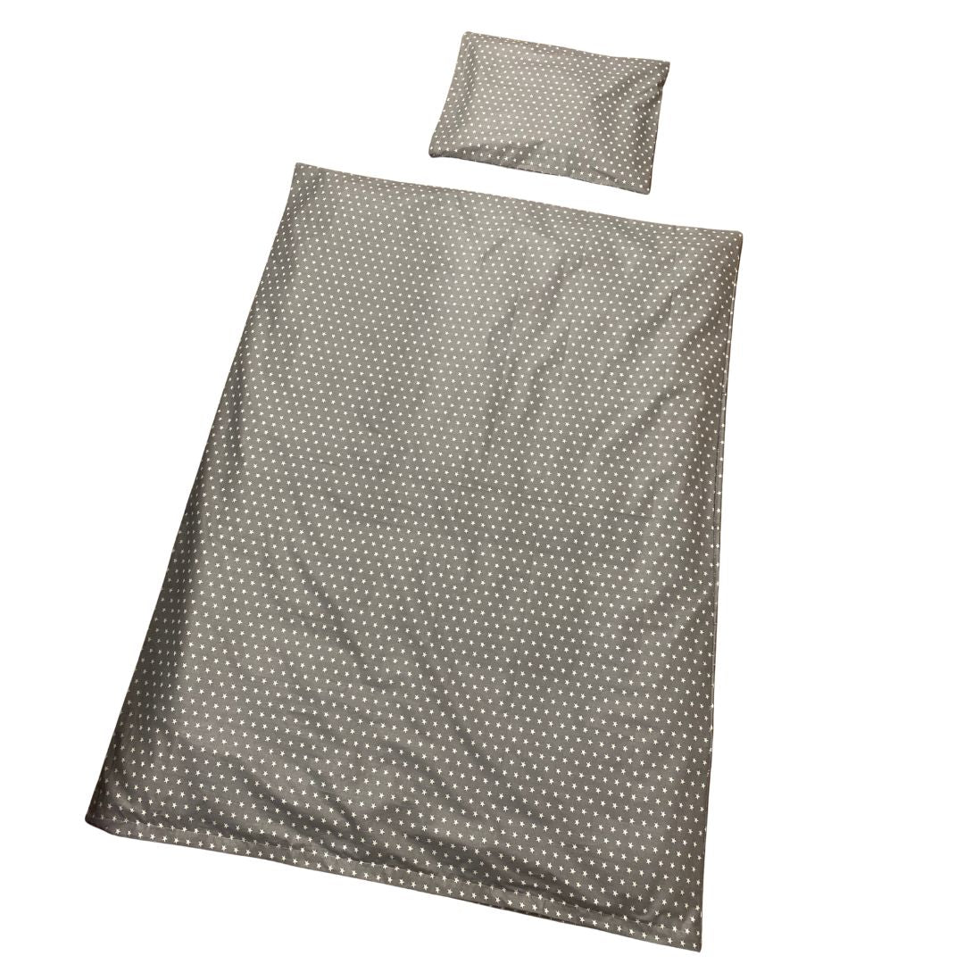 Nordic Grey Star Kinderbettwäsche 2-teilig – schlichter Sternen-Stil