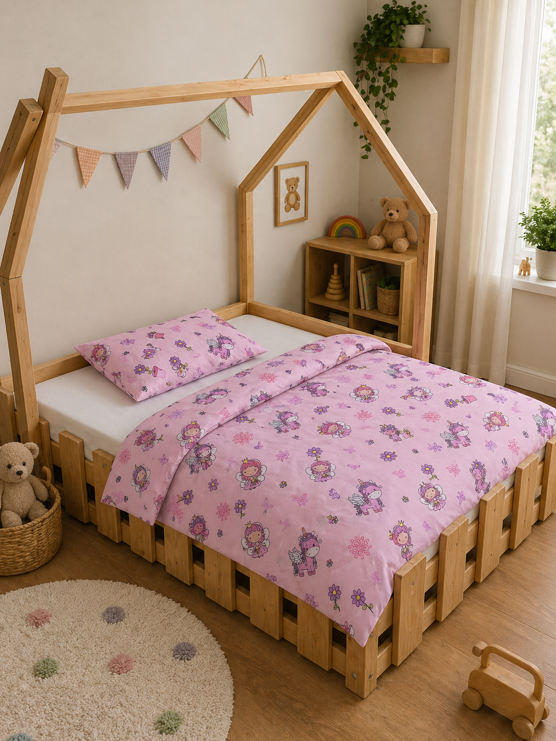 Unicorn Dream zweiteiliger Bettwäschebezug für Kindergärten – eine traumhafte Einhornwelt