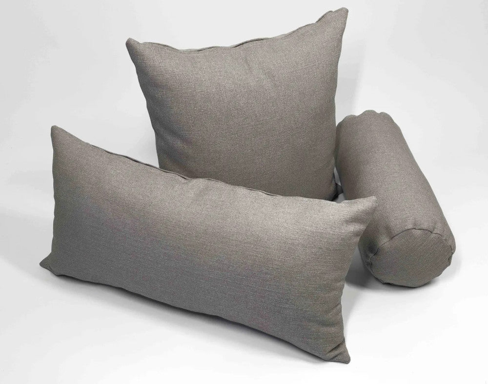 Dekokissen-Sets mit Füllung - mit Reißverschluss - Taupe