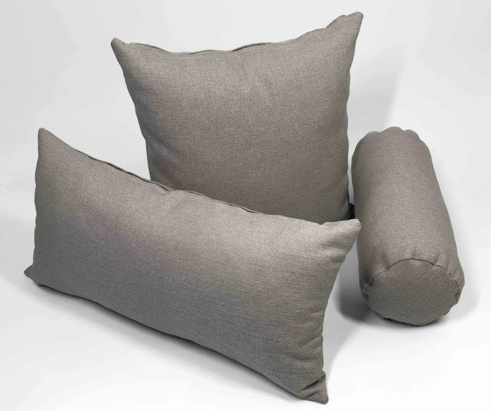 Dekokissen-Sets mit Füllung - mit Reißverschluss - Taupe